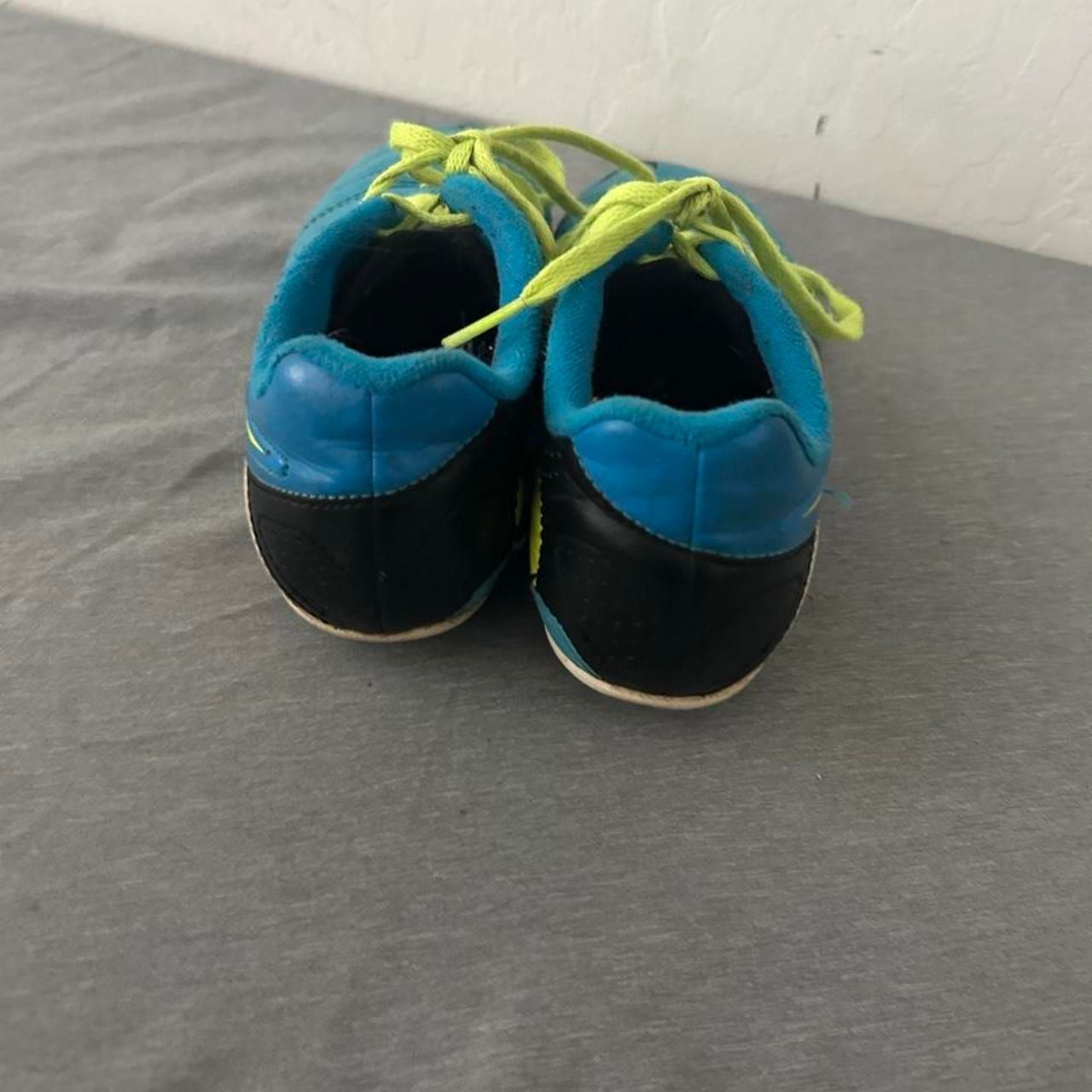 Nike CTR360 Maestri FG Size 1Y Blue Yellow Soccer Cleats Boots 4