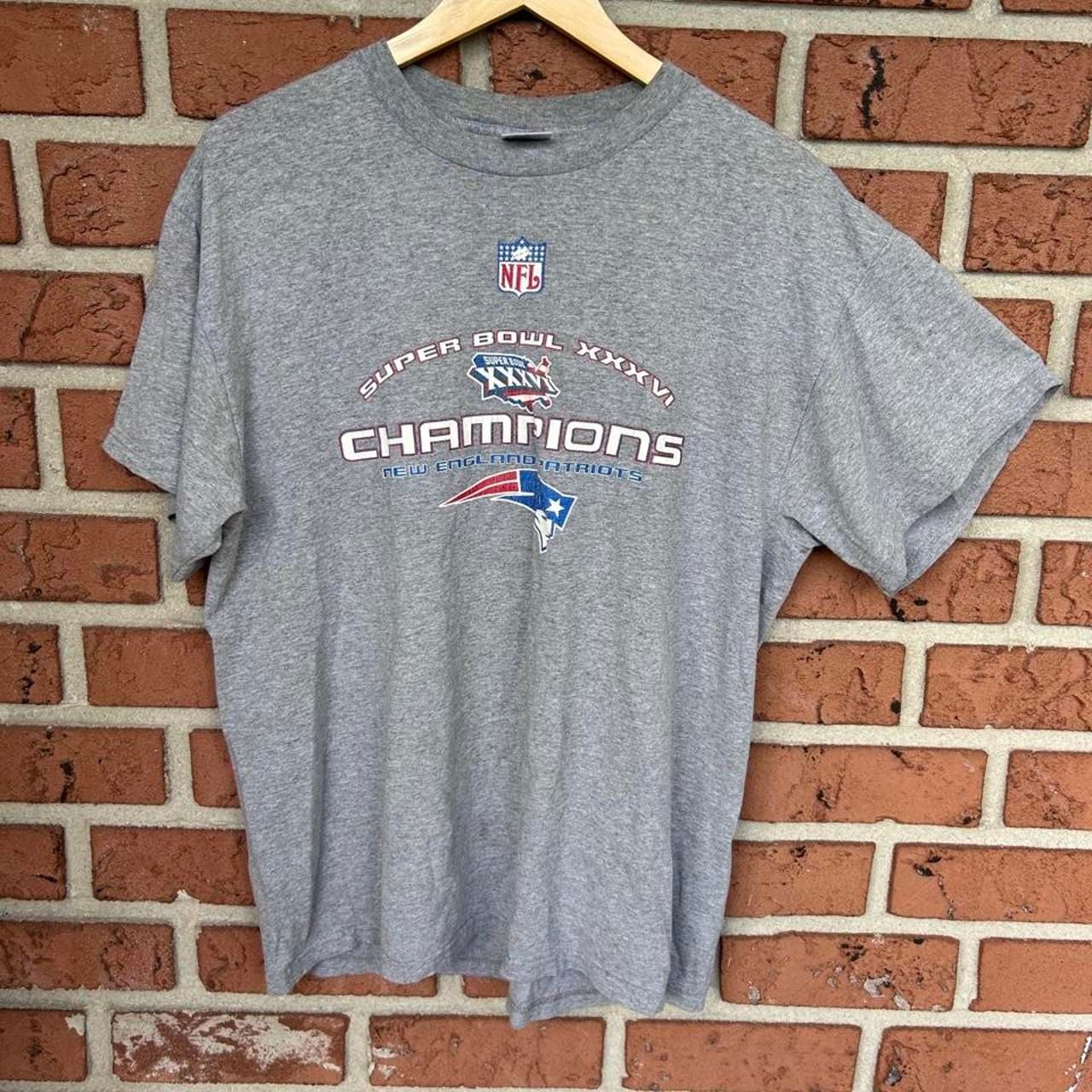 Delta Pro Weight New England Patriots Super Bowl XXXVI T-Shirt Size L 2