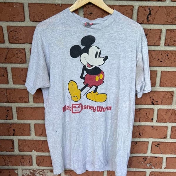Disney Designs Walt Disney World Mickey Mouse T-Shirt Size Large Vintage