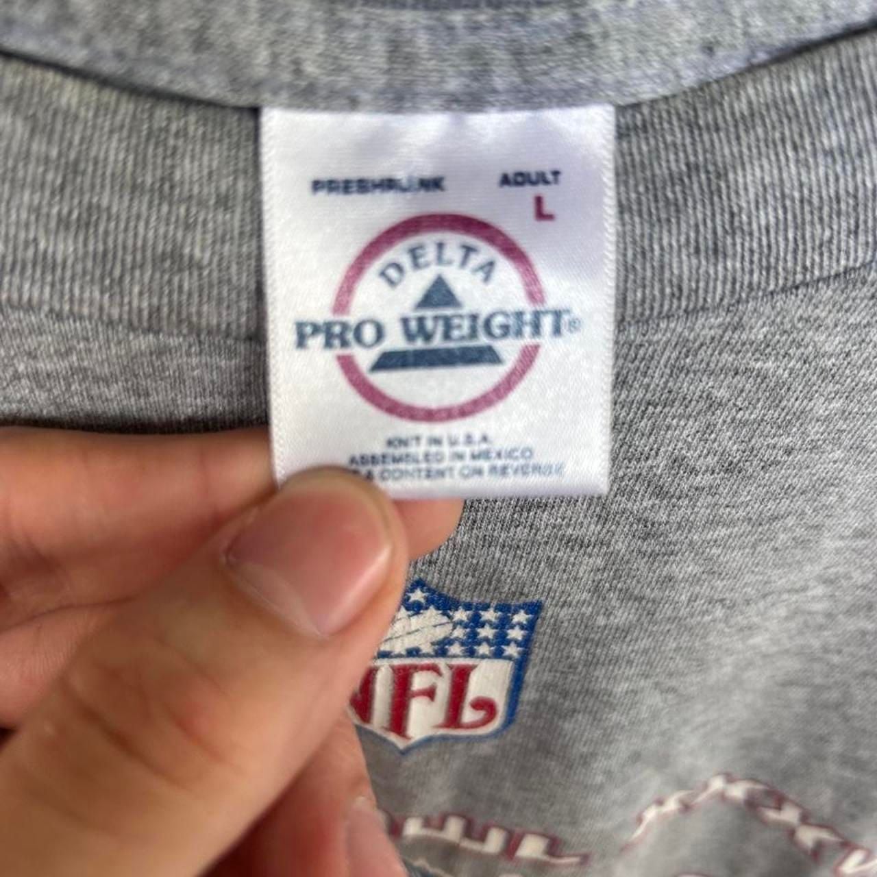 Delta Pro Weight New England Patriots Super Bowl XXXVI T-Shirt Size L 4