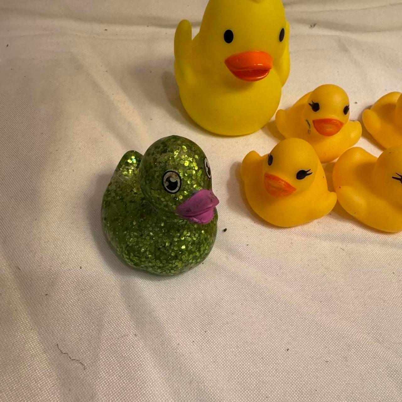 Rubber Duck Toy Lot Yellow Mama Duck Babies Glitter Duck 2