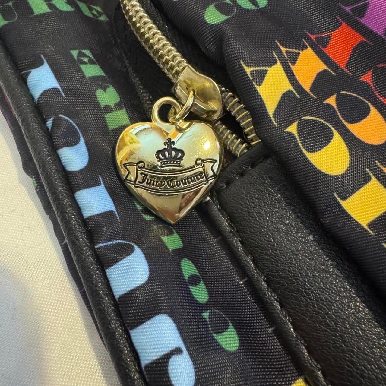 Juicy Couture Multicolored Logo Print Crossbody Bag Black 6