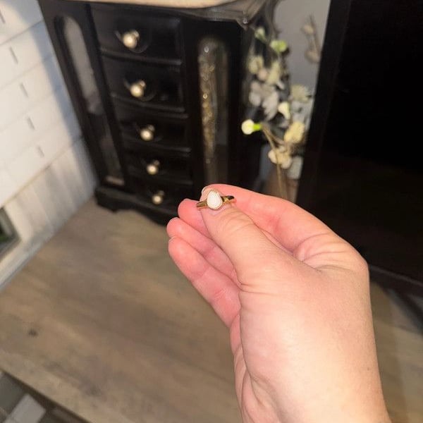 Golden Ring with Stone