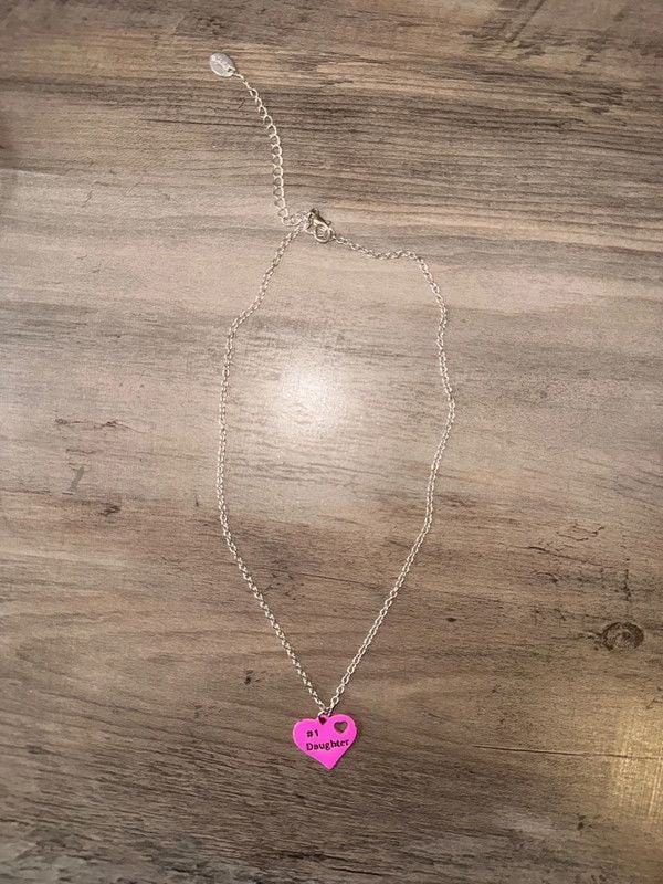 #1 Daughter Heart Necklace 2