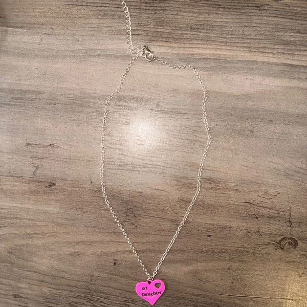 #1 Daughter Heart Necklace