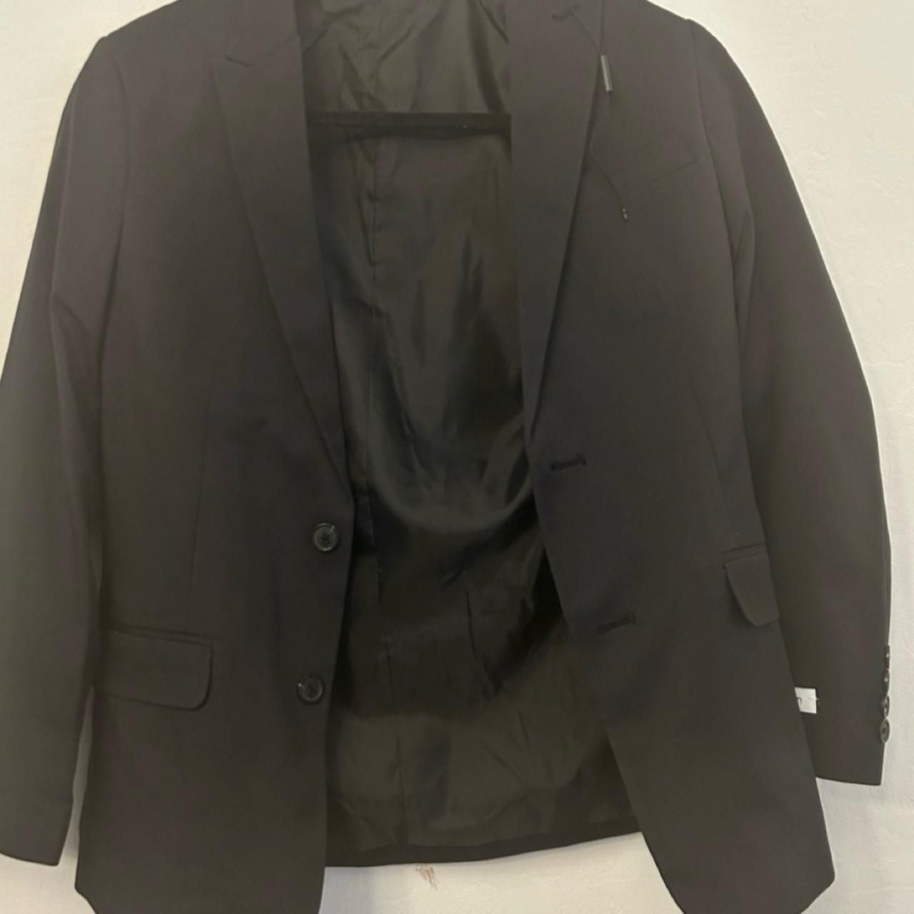 Calvin Klein Blazer Size 14 Black Two Button NWT 1