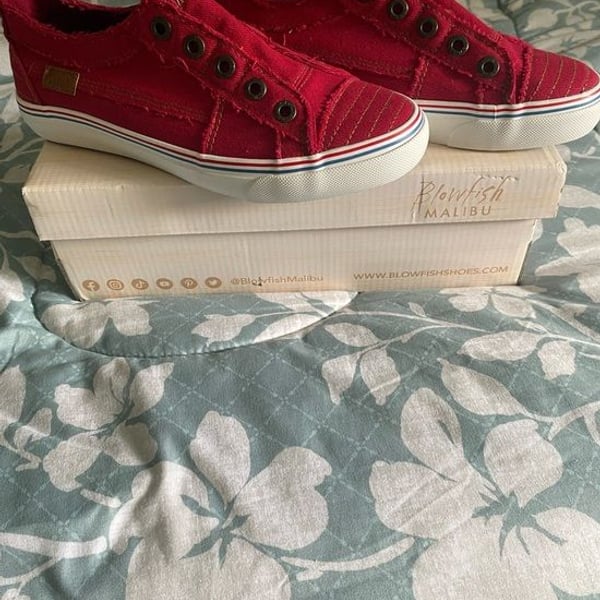 Blowfish Malibu Women’s Red Canvas Slip-On Sneakers