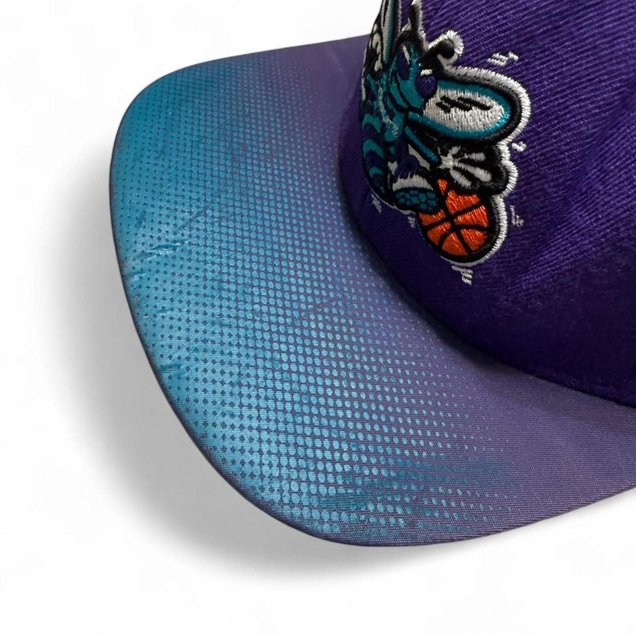 Mitchell & Ness Charlotte Hornets NBA Snapback Hat Purple Blue 3