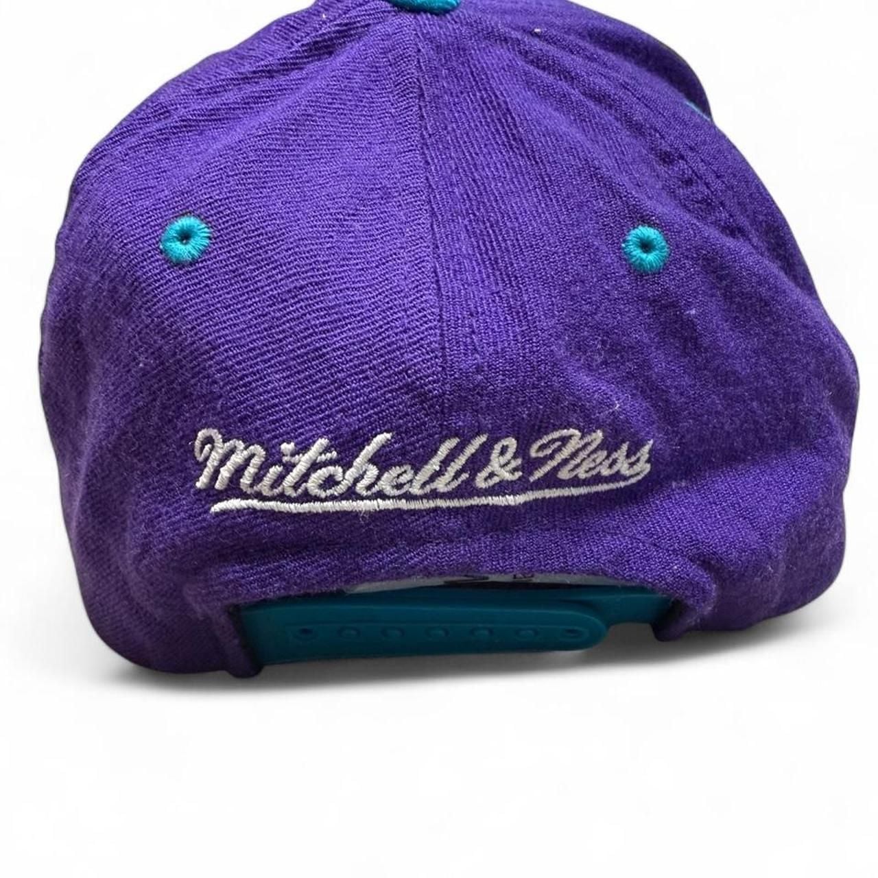 Mitchell & Ness Charlotte Hornets NBA Snapback Hat Purple Blue 4