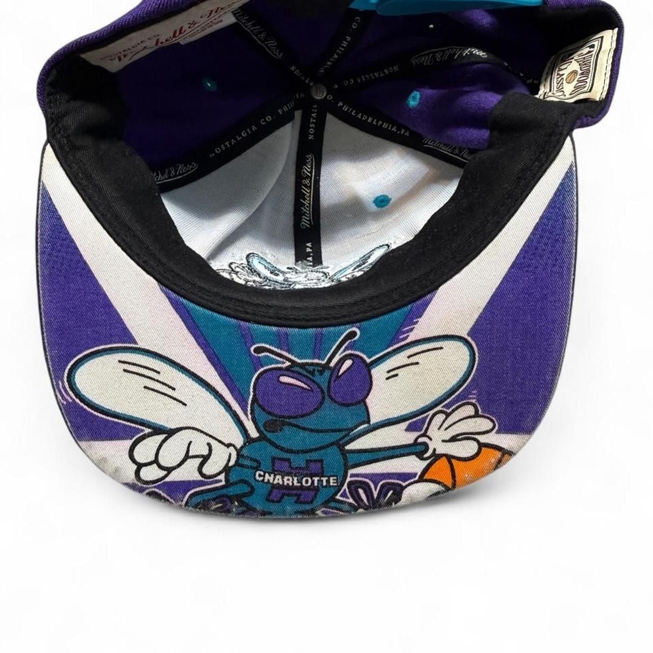 Mitchell & Ness Charlotte Hornets NBA Snapback Hat Purple Blue 5