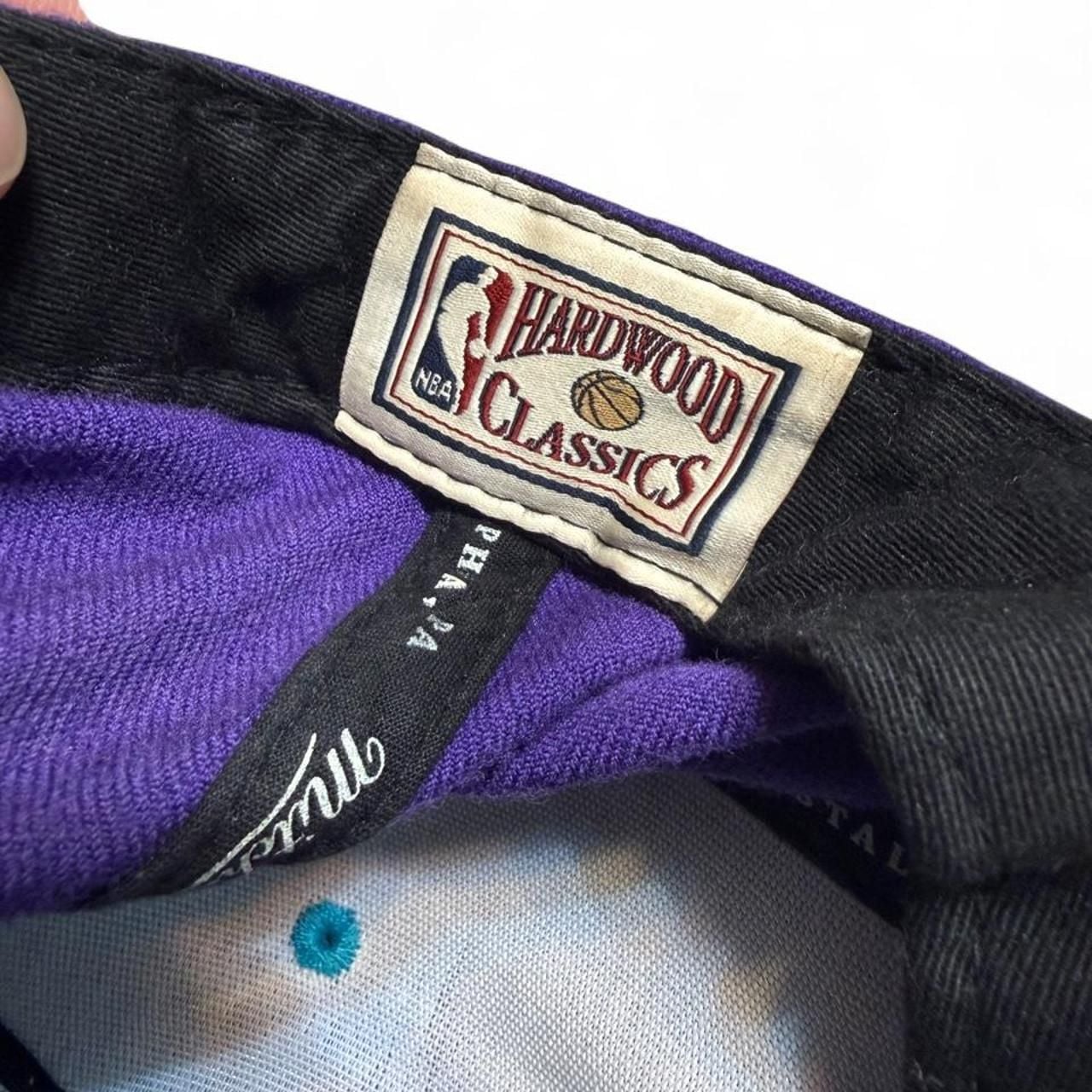 Mitchell & Ness Charlotte Hornets NBA Snapback Hat Purple Blue 6