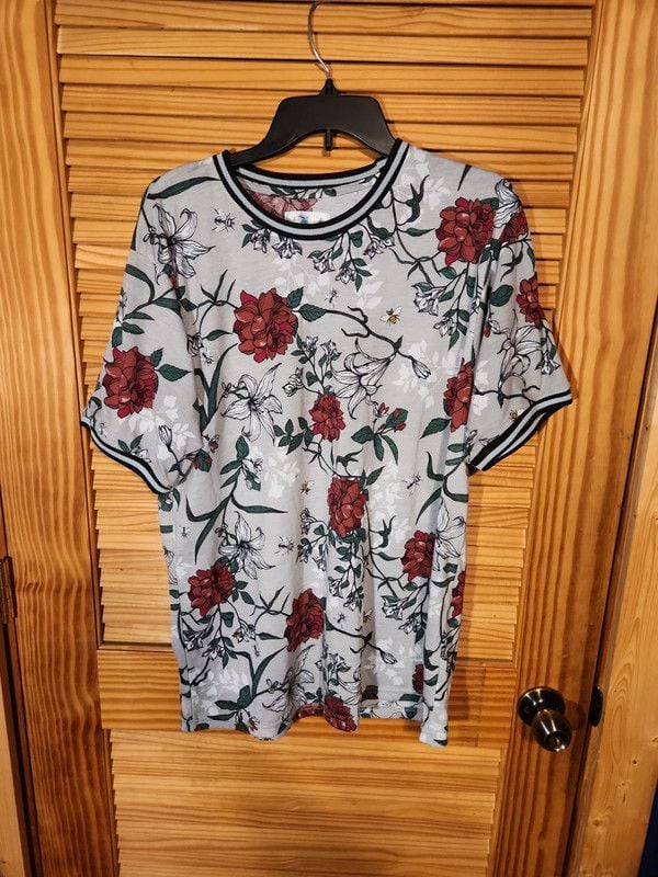 Vintage Fresh Prince of Bel-Air Floral Ringer T-Shirt XL 2