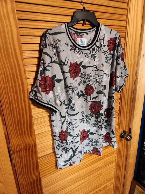 Vintage Fresh Prince of Bel-Air Floral Ringer T-Shirt XL 4