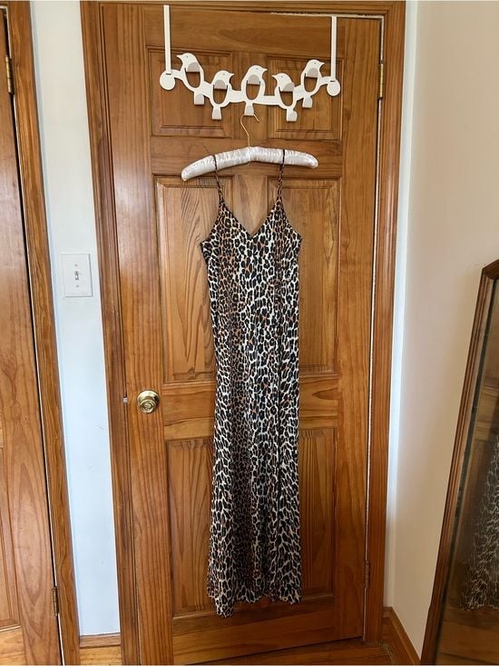 Vintage Vanity Fair Leopard Print Maxi Slip with Beads 3