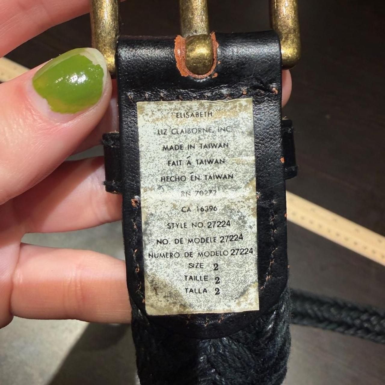 Elisabeth Liz Claiborne Braided Belt Size 2 Vintage 1993 5