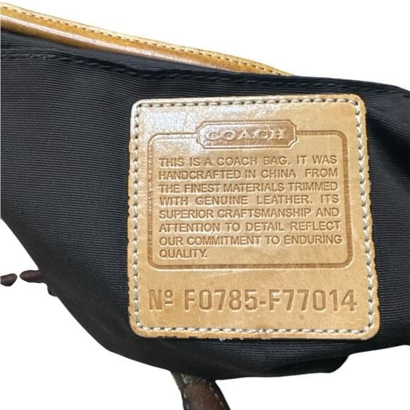 Y2K Coach F77014 Hampton Signature Jacquard Carryall Bag 10