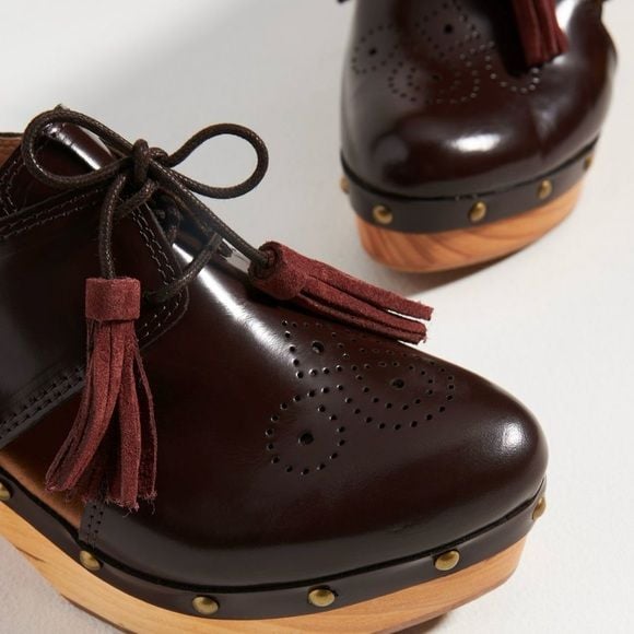 Pilcro Kilty Clog Heels 2