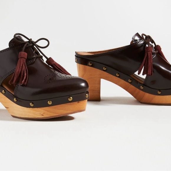 Pilcro Kilty Clog Heels 3