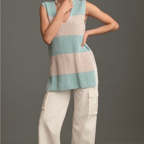 Pilcro long line sweater vest 7