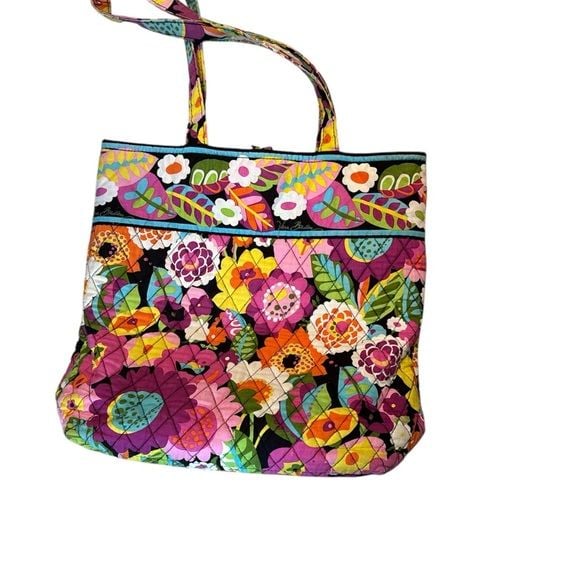 Boho Rainbow Vera Bradley.
Multi Color Floral Bag Purse 13” 3