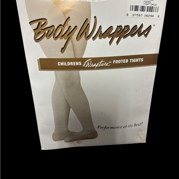 Body Wrappers Dance Tights Children’s white size12-14 Footed 1