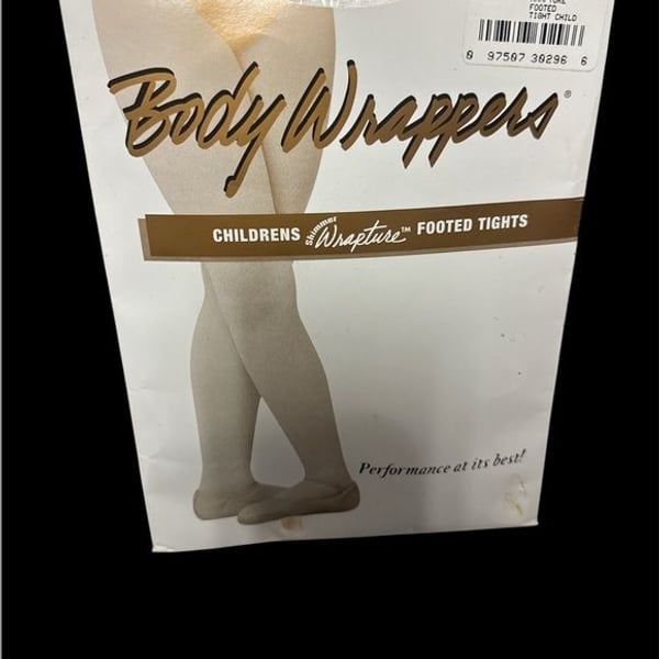 Body Wrappers Dance Tights Children’s white size12-14 Footed