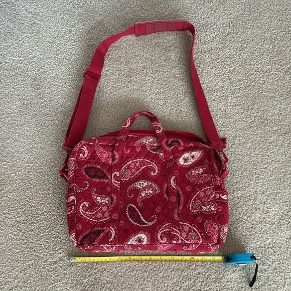 Vera Bradley Red Paisley Laptop Bag 3