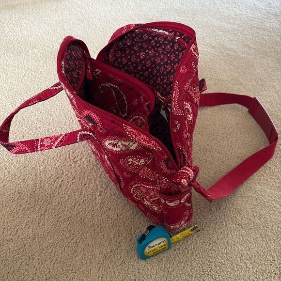 Vera Bradley Red Paisley Laptop Bag 4