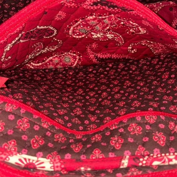 Vera Bradley Red Paisley Laptop Bag 6