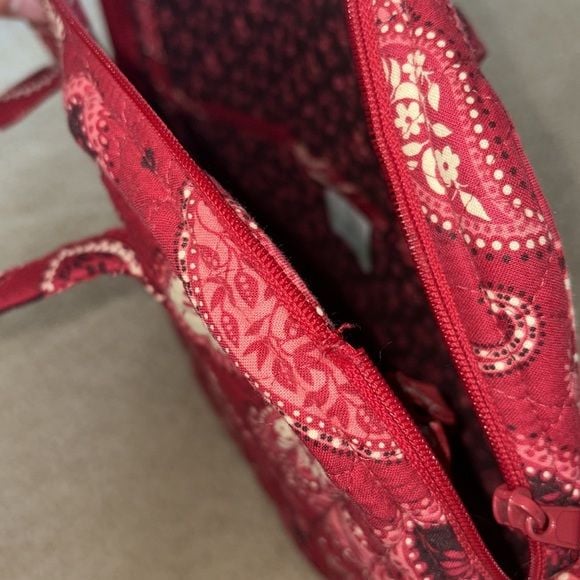 Vera Bradley Red Paisley Laptop Bag 7