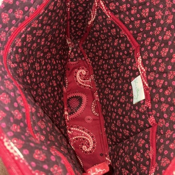 Vera Bradley Red Paisley Laptop Bag 8