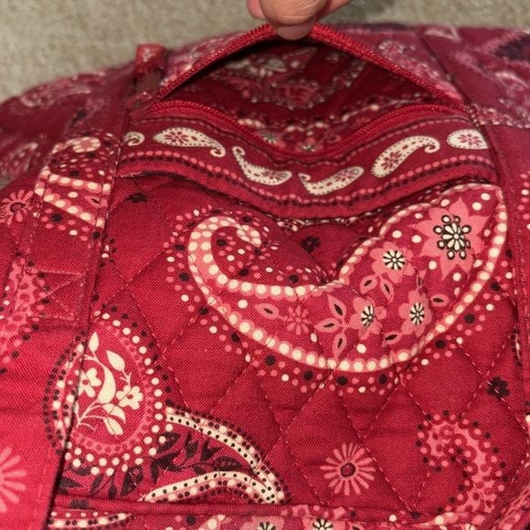 Vera Bradley Red Paisley Laptop Bag 10