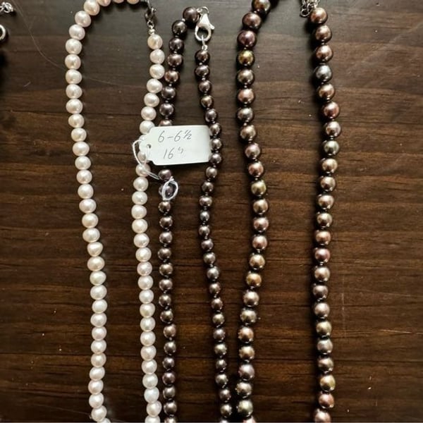 2 strands of freshwater pearls $60 I’m a jeweler request an item I’ll post.