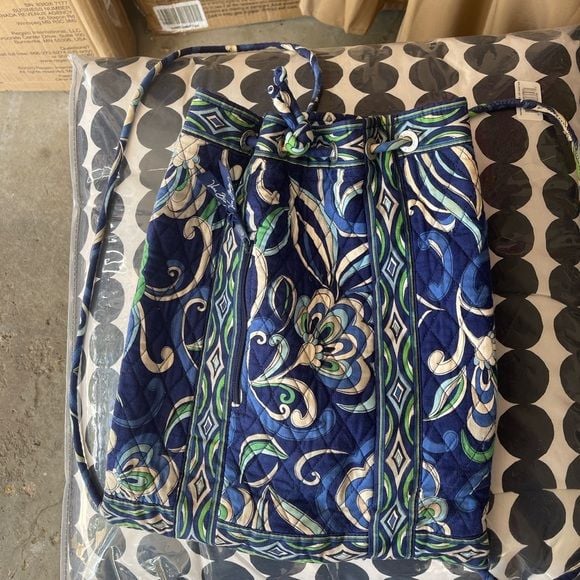 Vera Bradley drawstring backpack in great shapr 3
