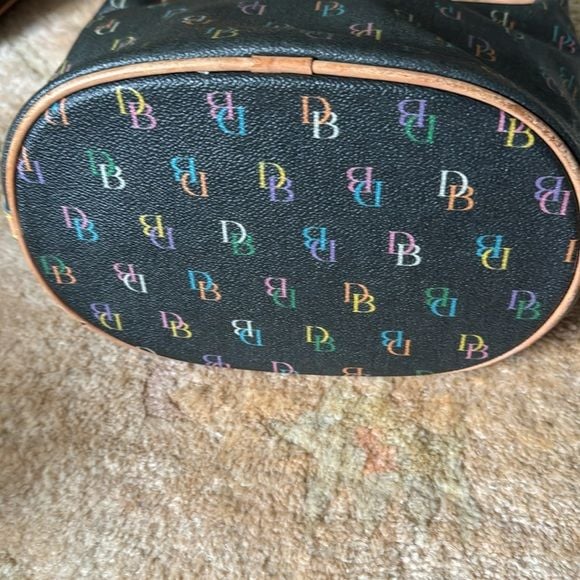 Dooney & Bourke Mini Baguette Bucket Bag Coated Canvas EUC and very good shape 3