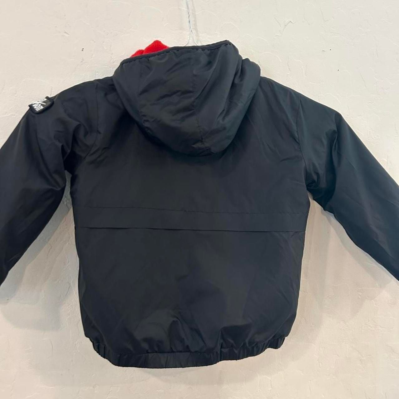 Nike Windbreaker Jacket Size 3T Black Red Toddler 6