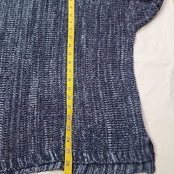 J Jill Pure Jill NWT 3X Women's Navy Blue Sweater Cotton Rayon Blend 14
