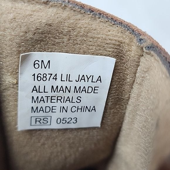 Rachel Shoes Lil Jayla Tan Kids Western Boots 10