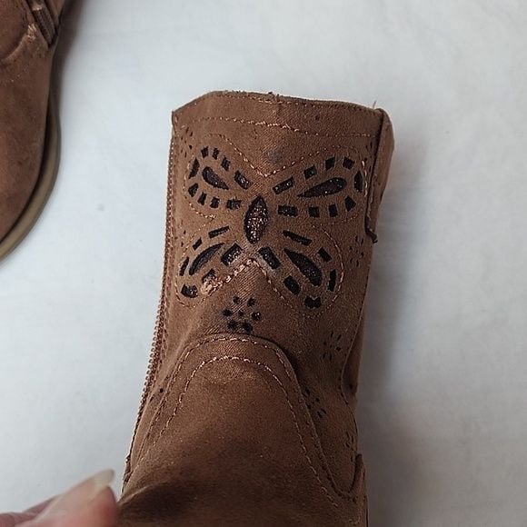 Rachel Shoes Lil Jayla Tan Kids Western Boots 11
