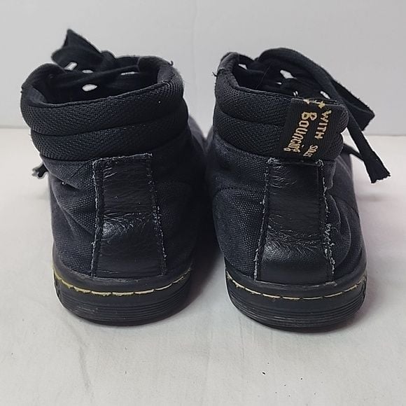 Dr. Martens Size 9 Alfie Black Canvas Combat Boots Shoes 9