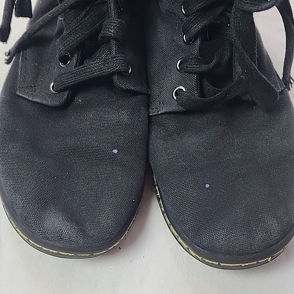Dr. Martens Size 9 Alfie Black Canvas Combat Boots Shoes 10