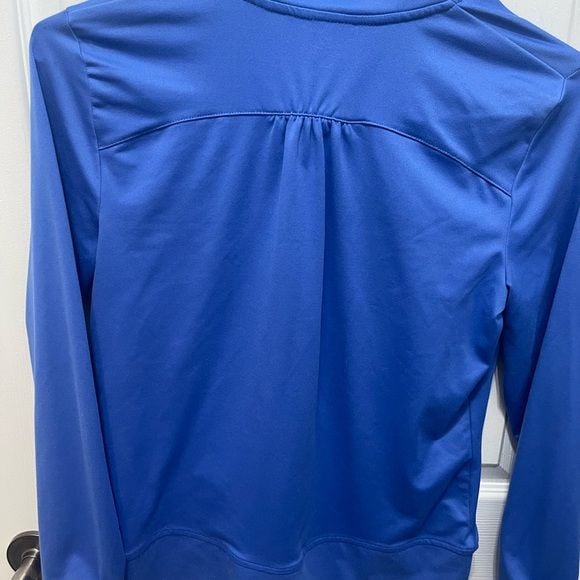 Champion athletic jacket medium blue long sleeve half zip 7