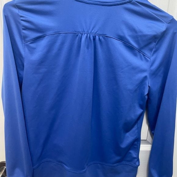 Champion athletic jacket medium blue long sleeve half zip 8