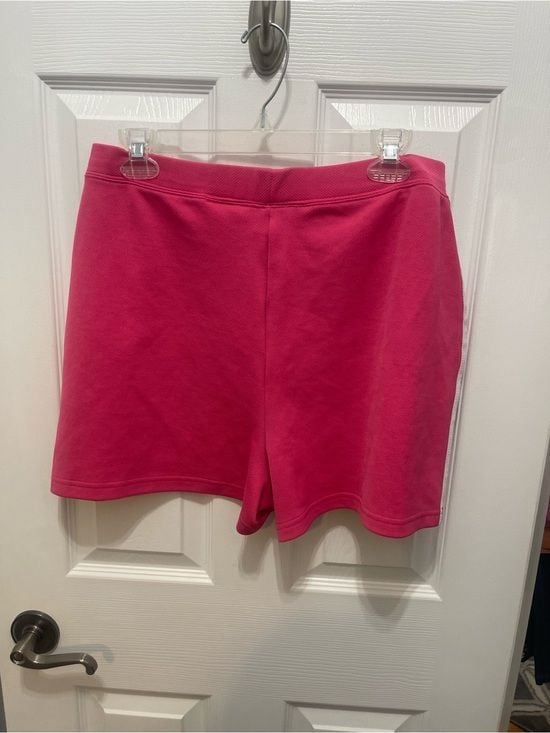 Bobbie Brooks Bright Pink Athletic Shorts with White Side Stripe 10