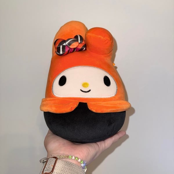 Squishmallows My Melody 8-Inch Halloween Orange Pumpkin Sanrio Plush