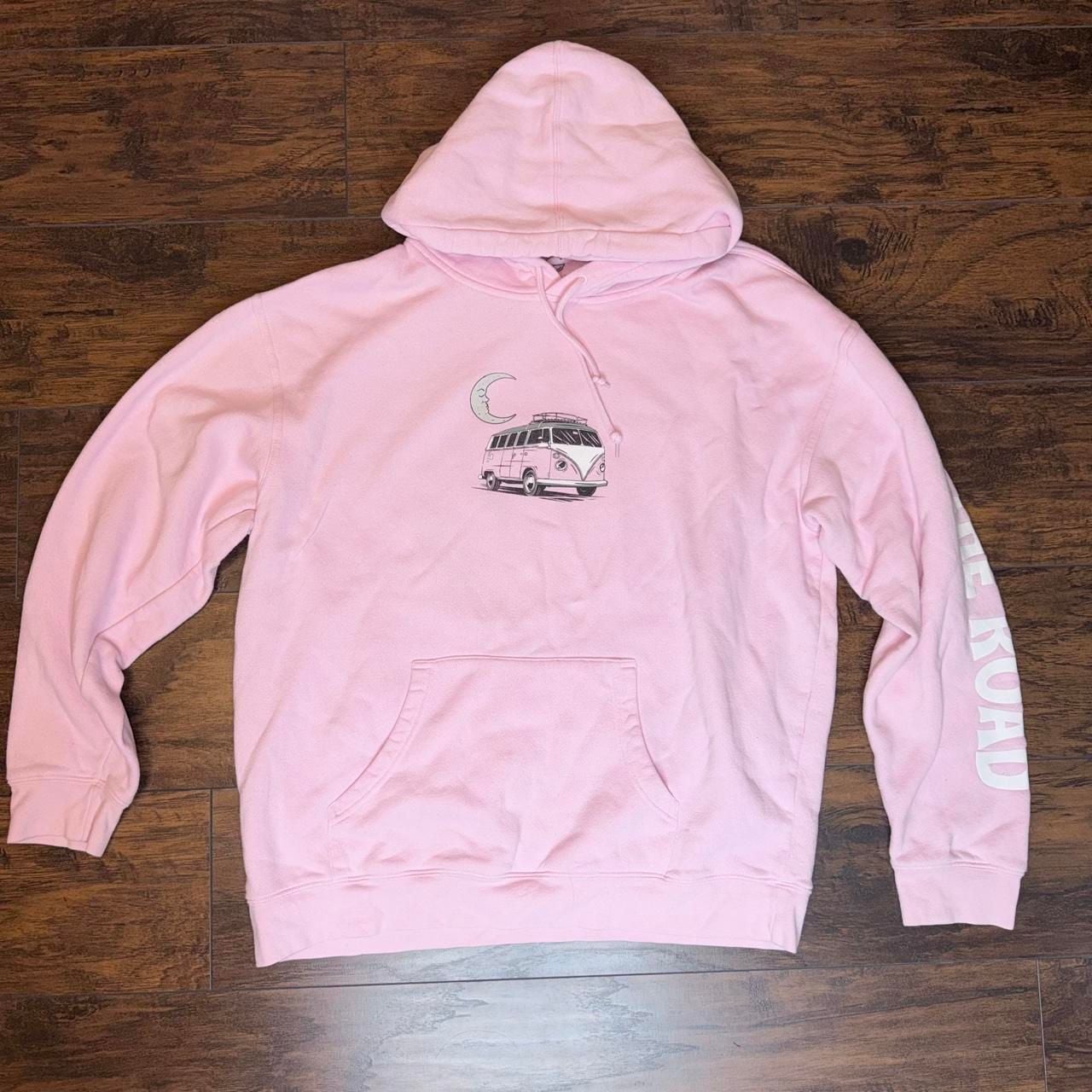 Social Culture On The Road Hoodie Size L Pink Camper Van Tarot 4