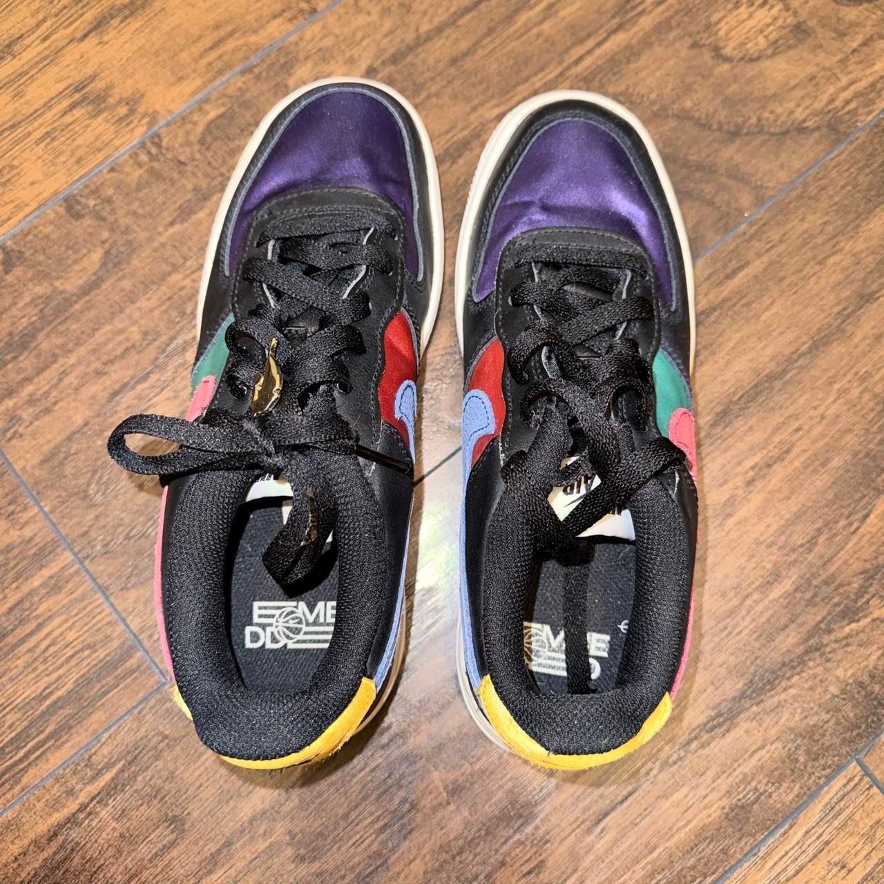 Nike Air Force 1 '06 LV8 EMB Size 5.5Y NBA WNBA Black Multic 5