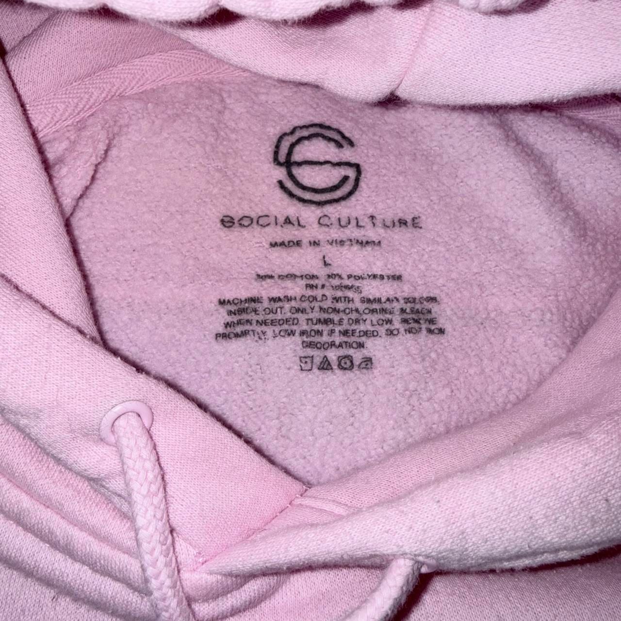 Social Culture On The Road Hoodie Size L Pink Camper Van Tarot 7