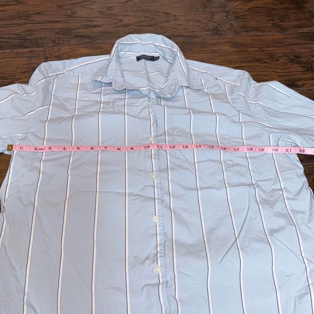 Vineyard Vines Striped Button Down Shirt XS Light Blue Long Sleeve 8