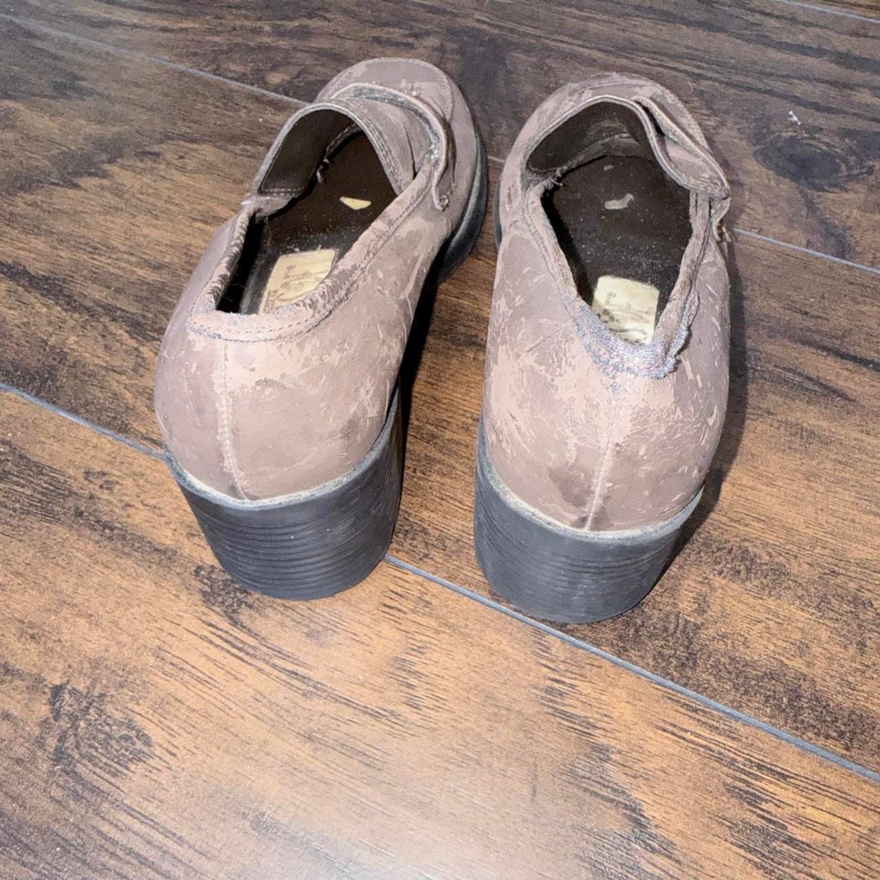 Lower East Side Chunky Heel Platform Loafers Size 6 Brown 90s Grunge 4